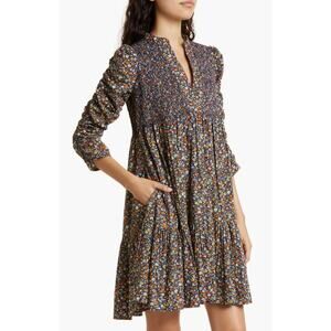 byTiMo Poplin Shift Dress Dark Blossom Floral Print Smocked Shopbop Tuckernuck